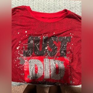 Hustler Hollywood Red and Black Graphic Tee